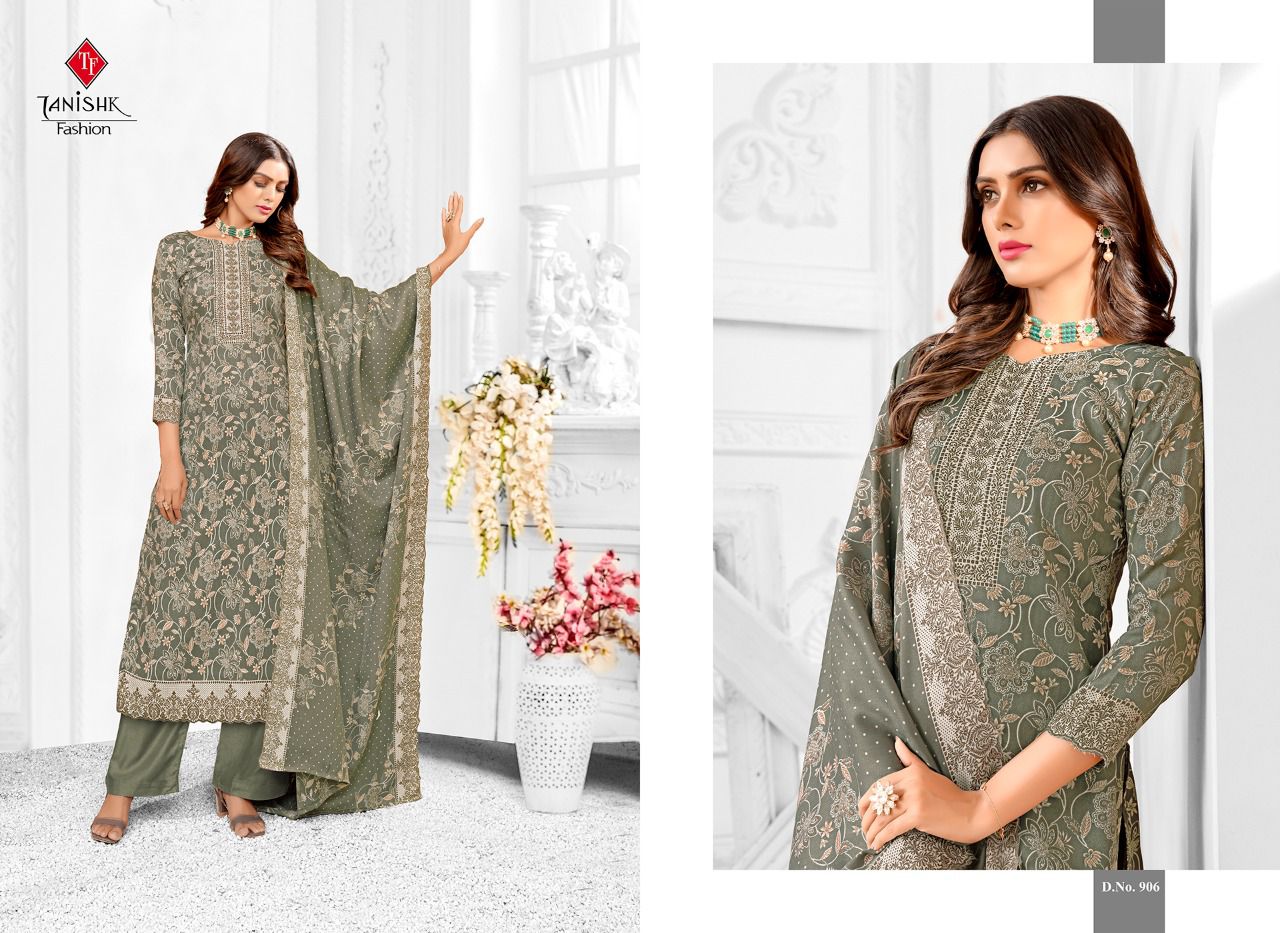 Tanishk Gulistan Designer Fancy Festive Wear Pashmina Wear Dress Material Collection